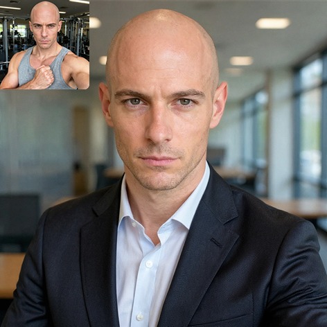 AI generated executive headshot - Professional business photo