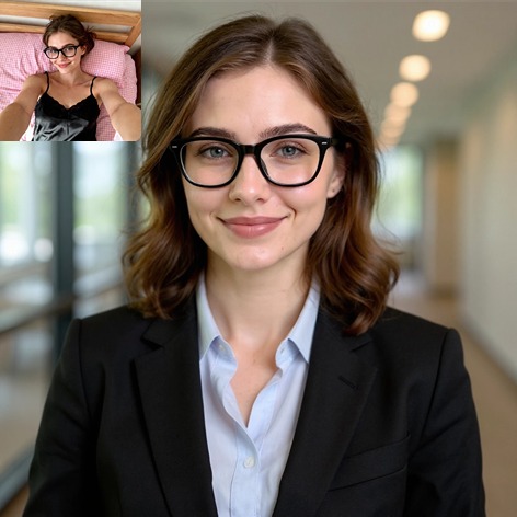 Business professional headshot generated by AI - Corporate profile photo